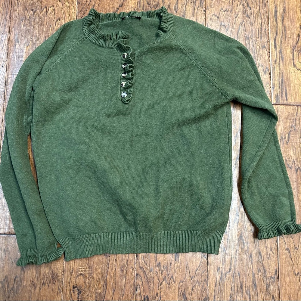 BTFBM Chic Forest Green Women's Crew Neck‎ Sweater